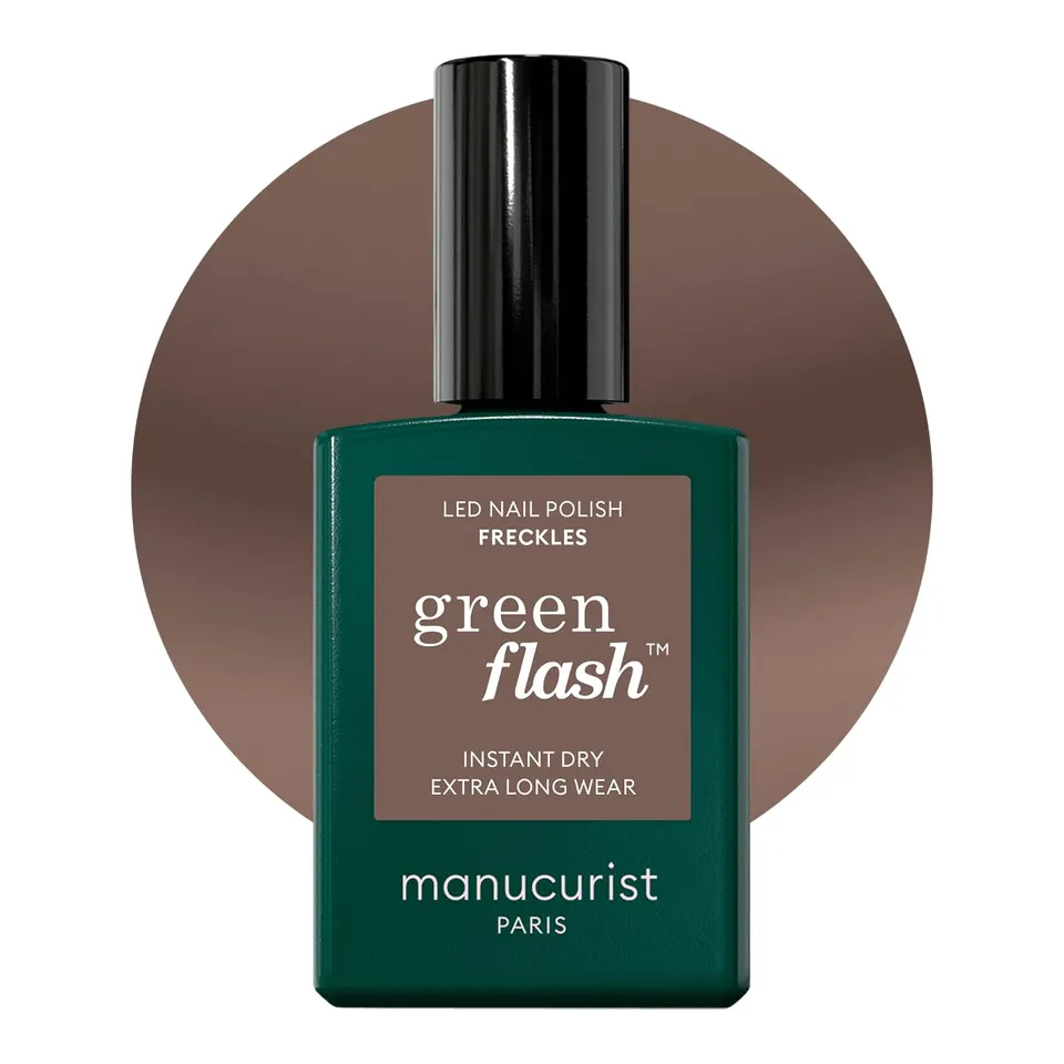 Manucurist Green Flash Freckles vernis semi-permanent 15 ml marron