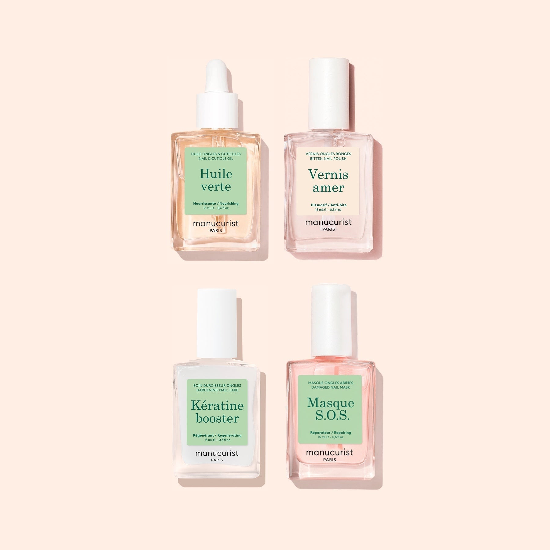 Manucurist Routine Ultimate kit soins ongles rongés amer