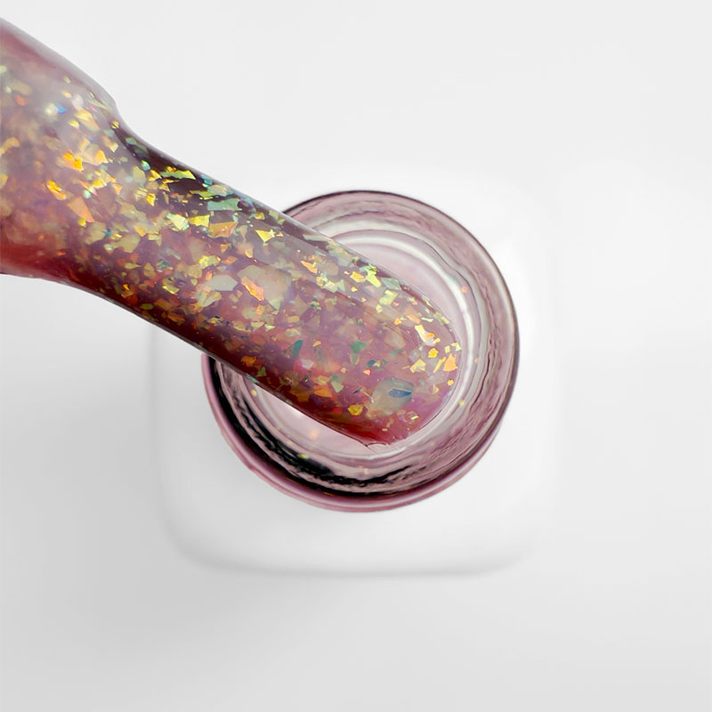 Elyamaje Easy Base Glitter Light Pink base pailletee rose