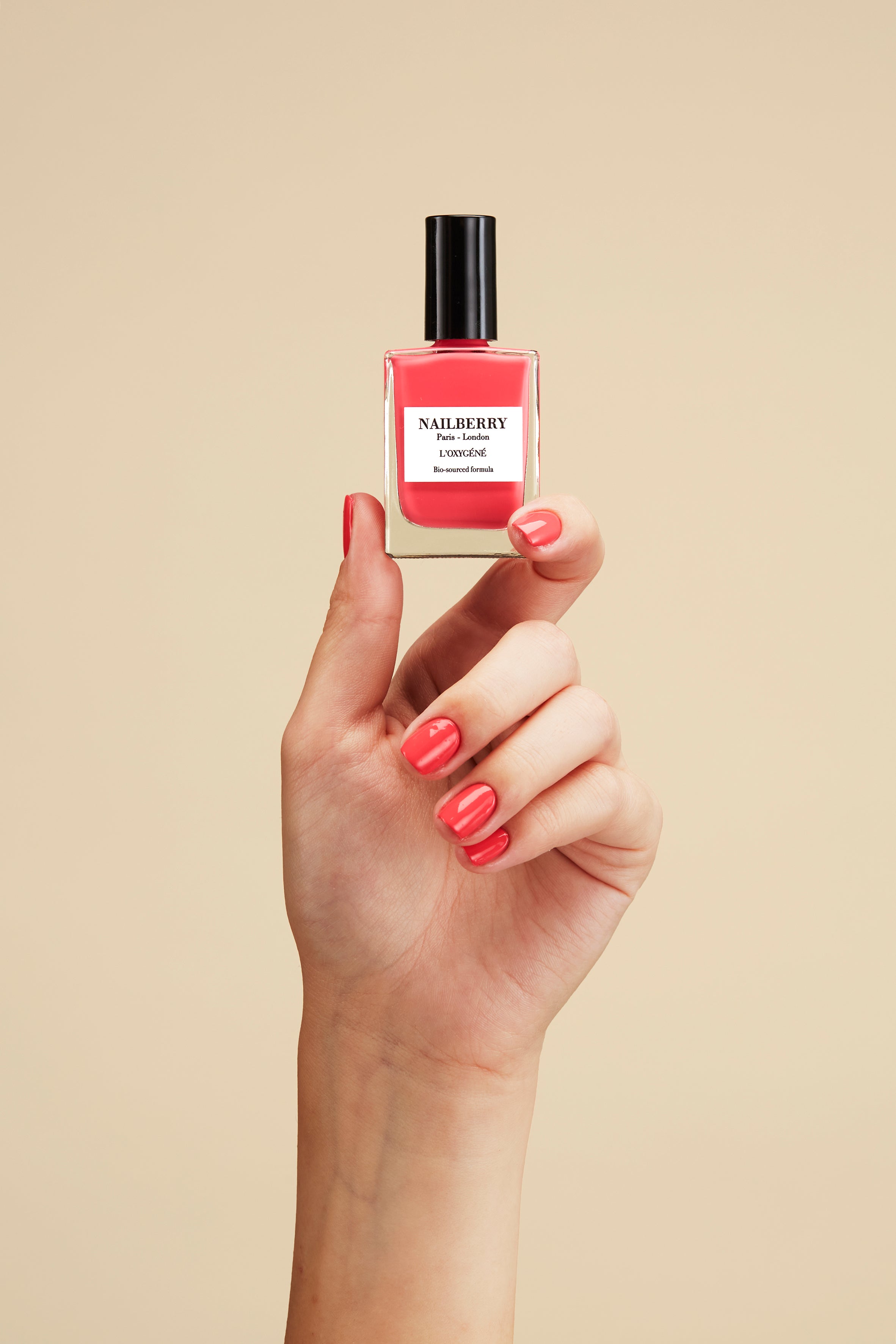 Nailberry L'Oxygéné Bubble Gum vernis 14ml rose corail opaque