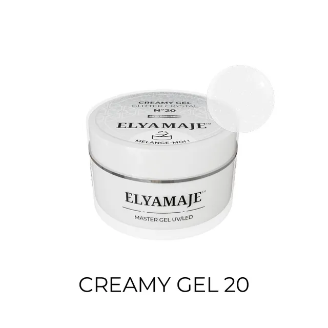 Elyamaje Creamy Gel N°20 gel construction pailleté