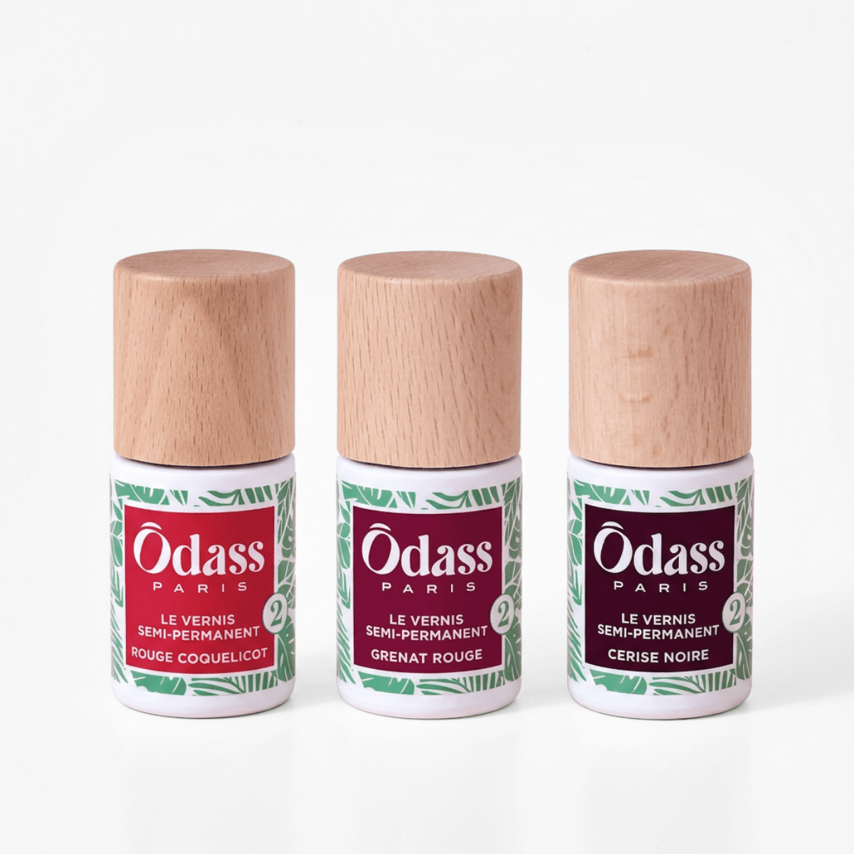 Ôdass Paris Trio Rouge Intense kit vernis semi-permanent 3x10 ml rouge