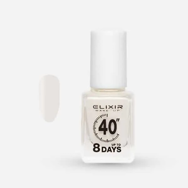 Élixir 40″ #392 Vernis à Ongles Blanc Métallisé