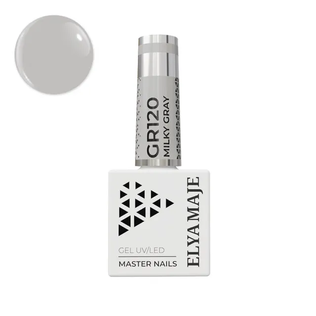 ElyaMaje N°120 Milky Gray vernis semi-permanent gris