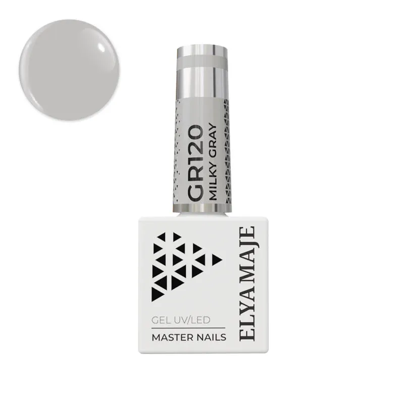 ElyaMaje N°120 Milky Gray vernis semi-permanent gris