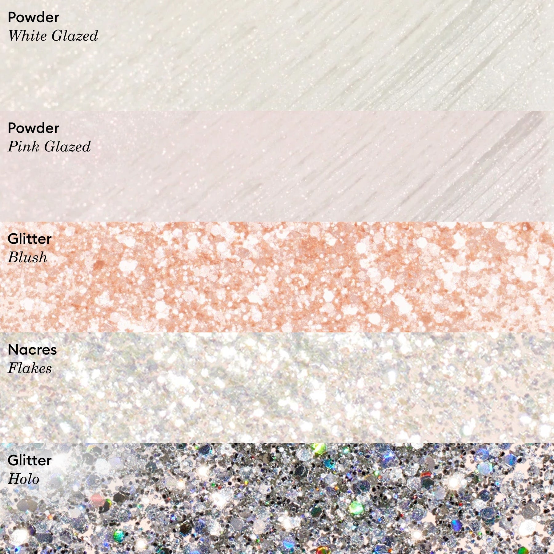 Manucurist Paillettes Blush biodégradables nail art