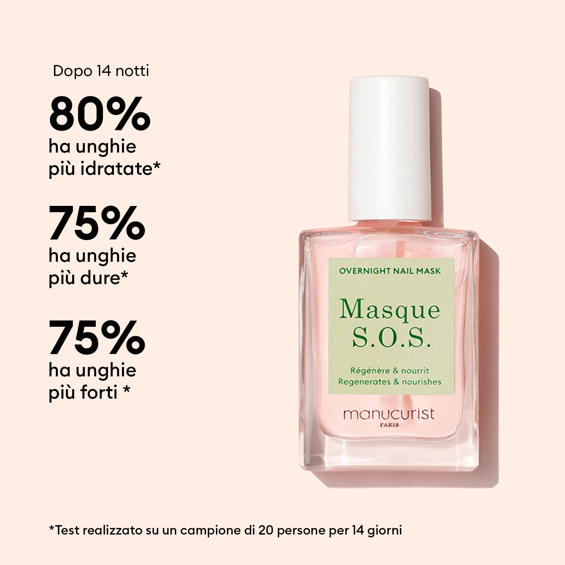 Manucurist Masque S.O.S. soin nuit ongles abîmés