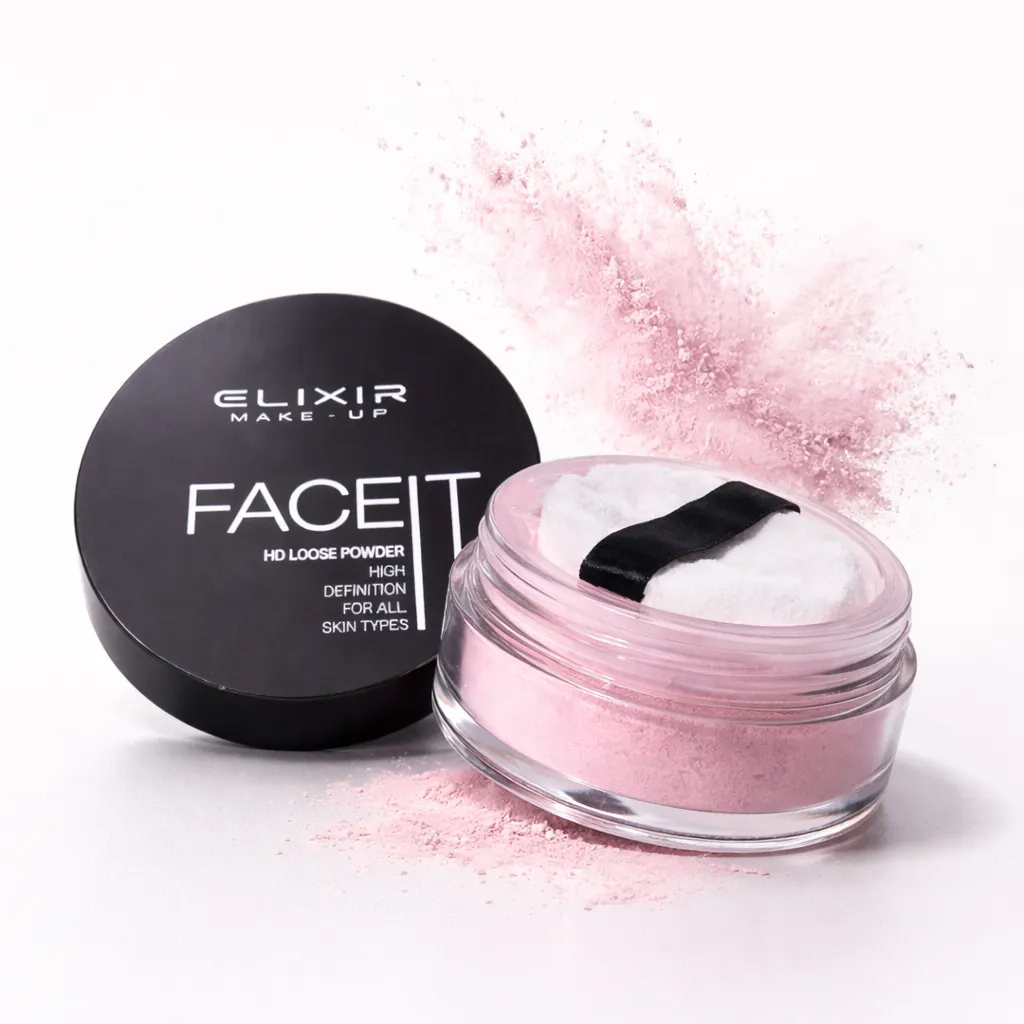 Élixir Face IT HD Loose Powder poudre libre rose matifiante