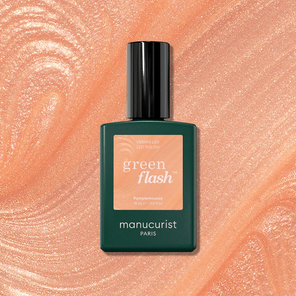 Manucurist Green Flash Pamplemousse vernis semi-permanent orange nacré
