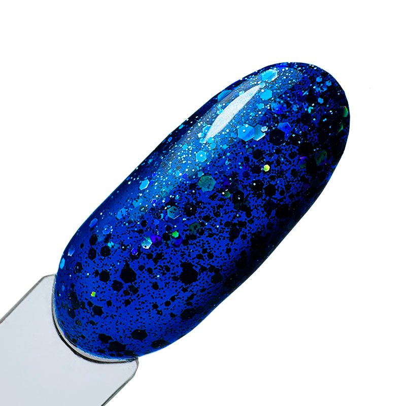 Elyamaje N° 178 Blue Diamond vernis semi-permanent pailleté