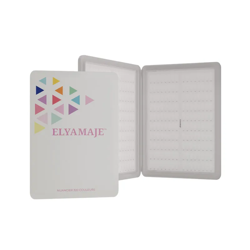 ElyaMaje Livre Nuancier 320 tips vernis carré arrondi