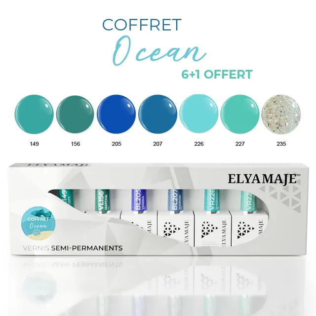 Elyamaje Coffret Ocean vernis semi-permanent édition limitée