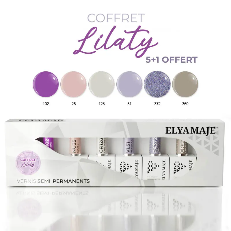 Elyamaje Lilaty coffret vernis semi-permanent édition limitée