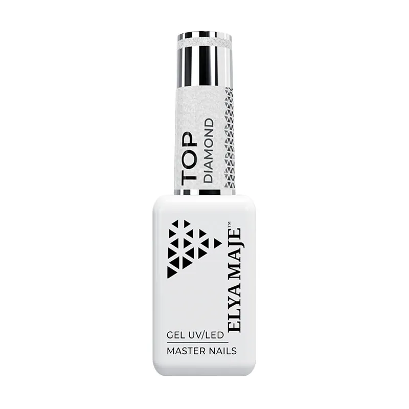 Elyamaje Top Diamond 8ml top réfléchissant argenté