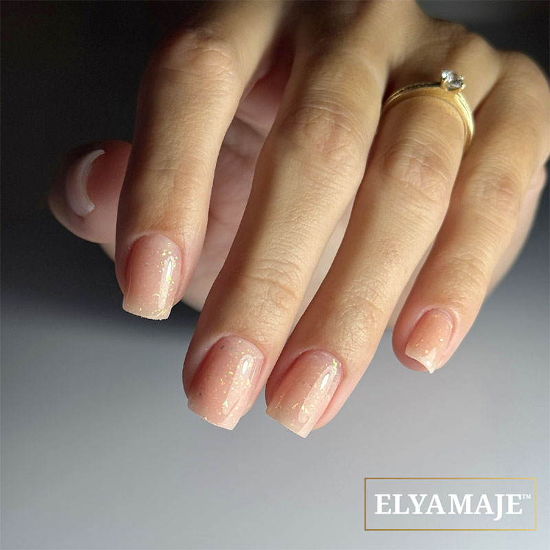 Elyamaje Easy Base Glitter Beige base pailletée couvrante