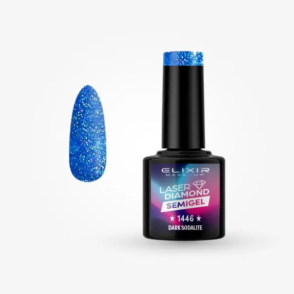 Élixir Semi Gel #1446 Dark Sodalite vernis semi-permanent 8ml bleu