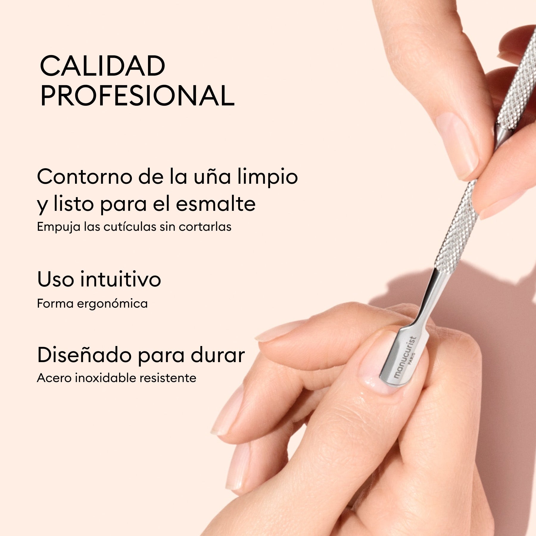 Manucurist Pousse-cuticules en acier outil inox