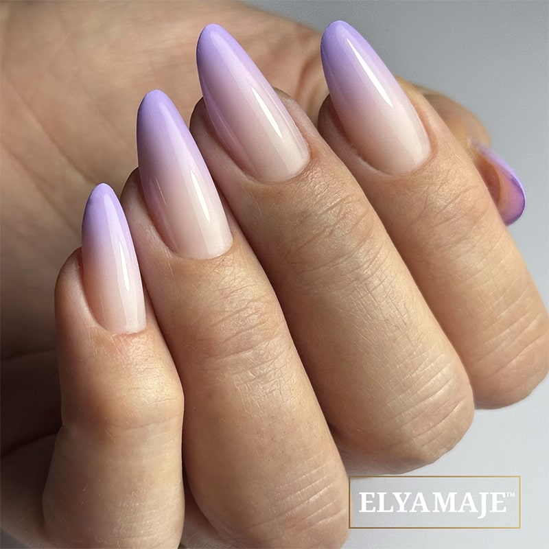 Elyamaje Ultra Baby Paint 12 gel nail art lila babyboomer