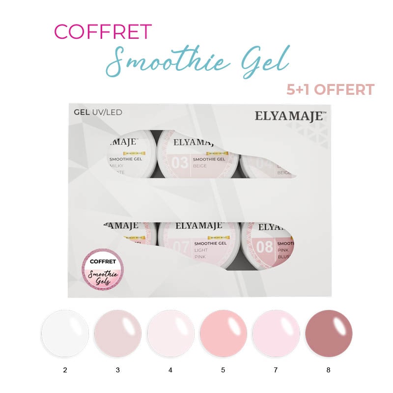 Elyamaje Smoothie Coffret 6 Gels UV 20ml Mémoire de Forme