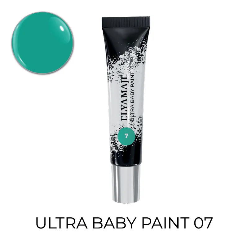 Elyamaje Ultra Baby Paint 07 gel nail art vert turquoise