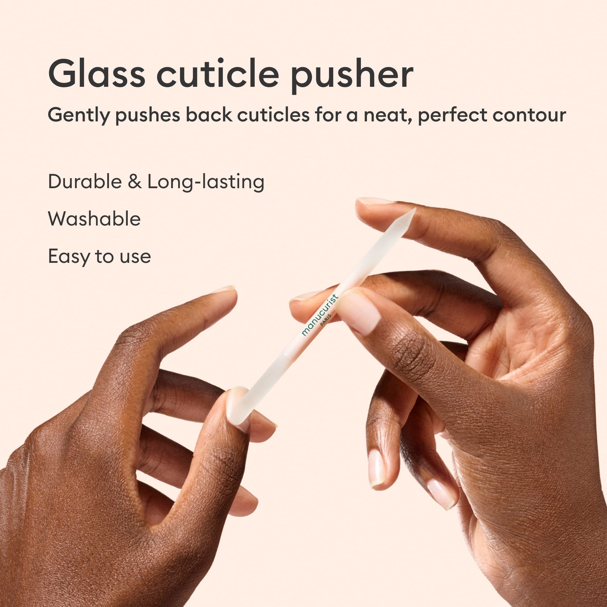 Manucurist Pousse-cuticules en verre outil manucure doux