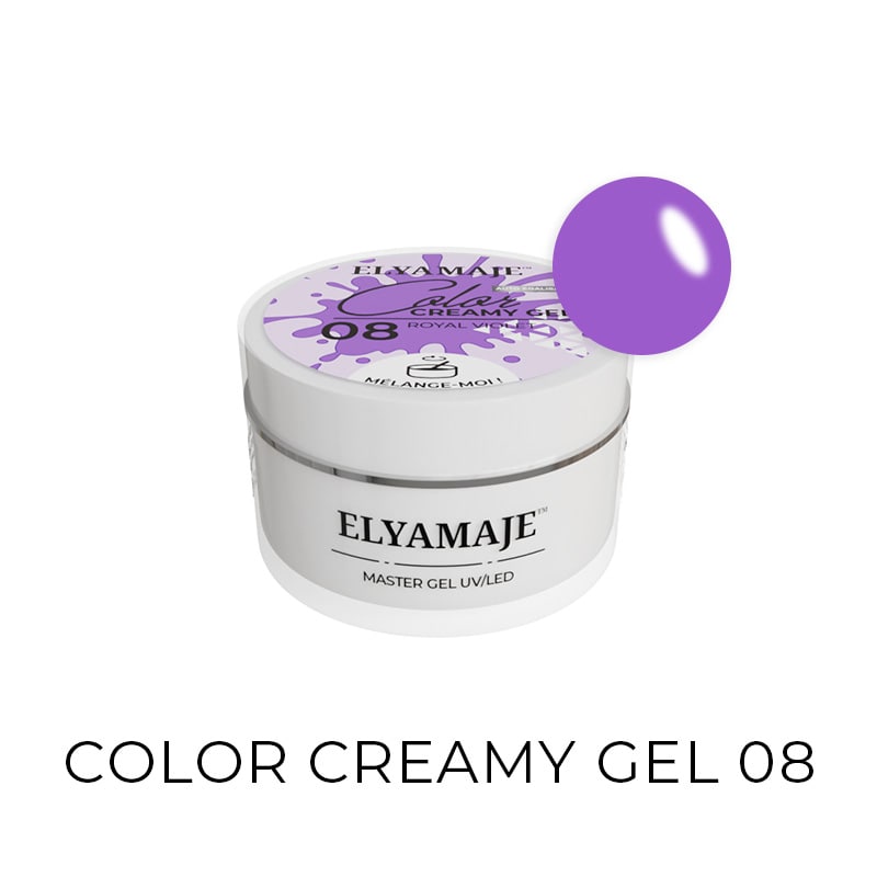 Elyamaje Color Creamy Gel n° 08 Royal Violet gel UV LED