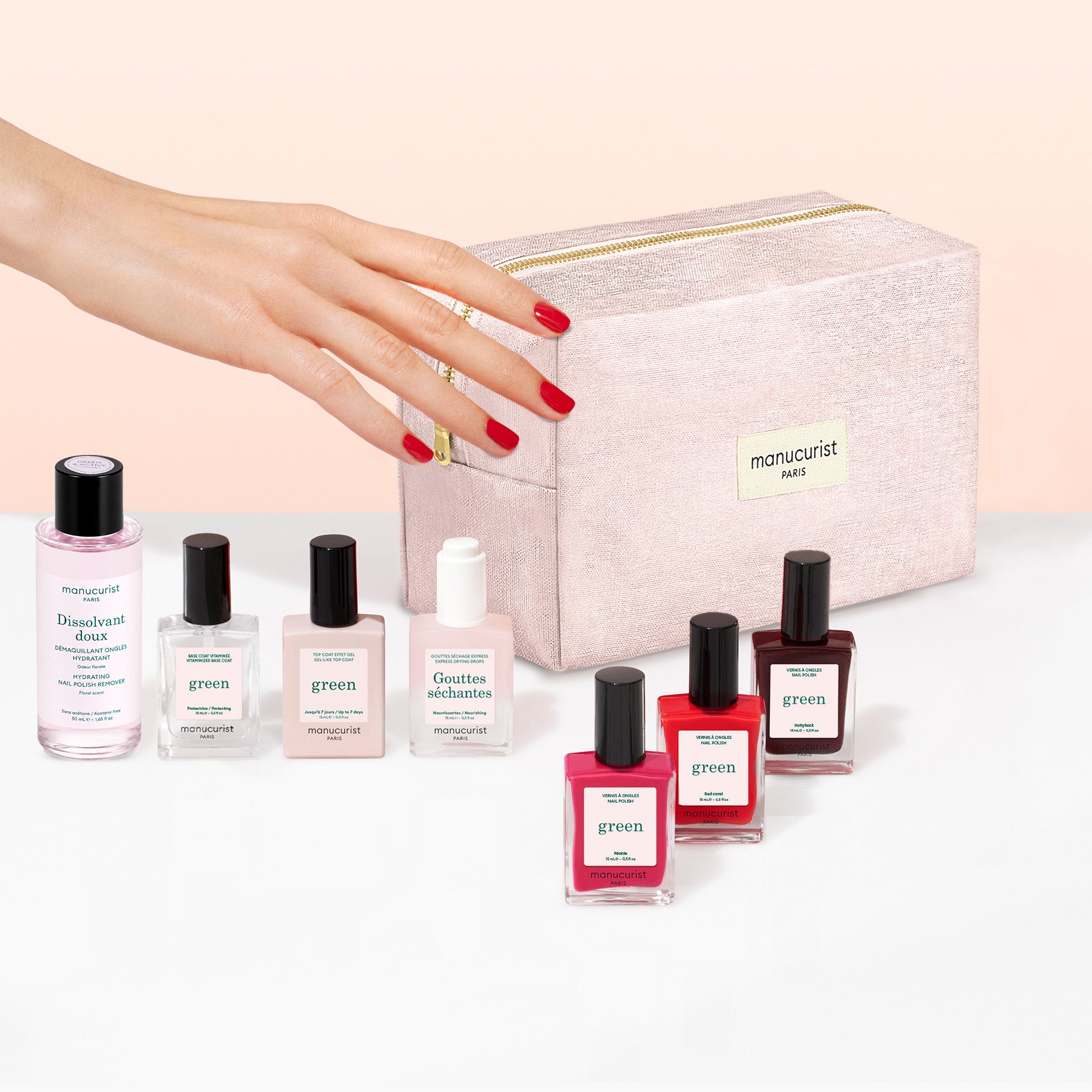 Manucurist Green Starter Kit vernis trousse coton 7 jours