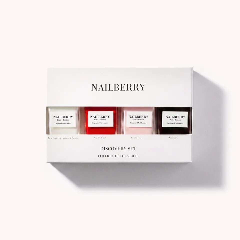 Nailberry Discovery Set coffret vernis 4x10ml nude rouge noir