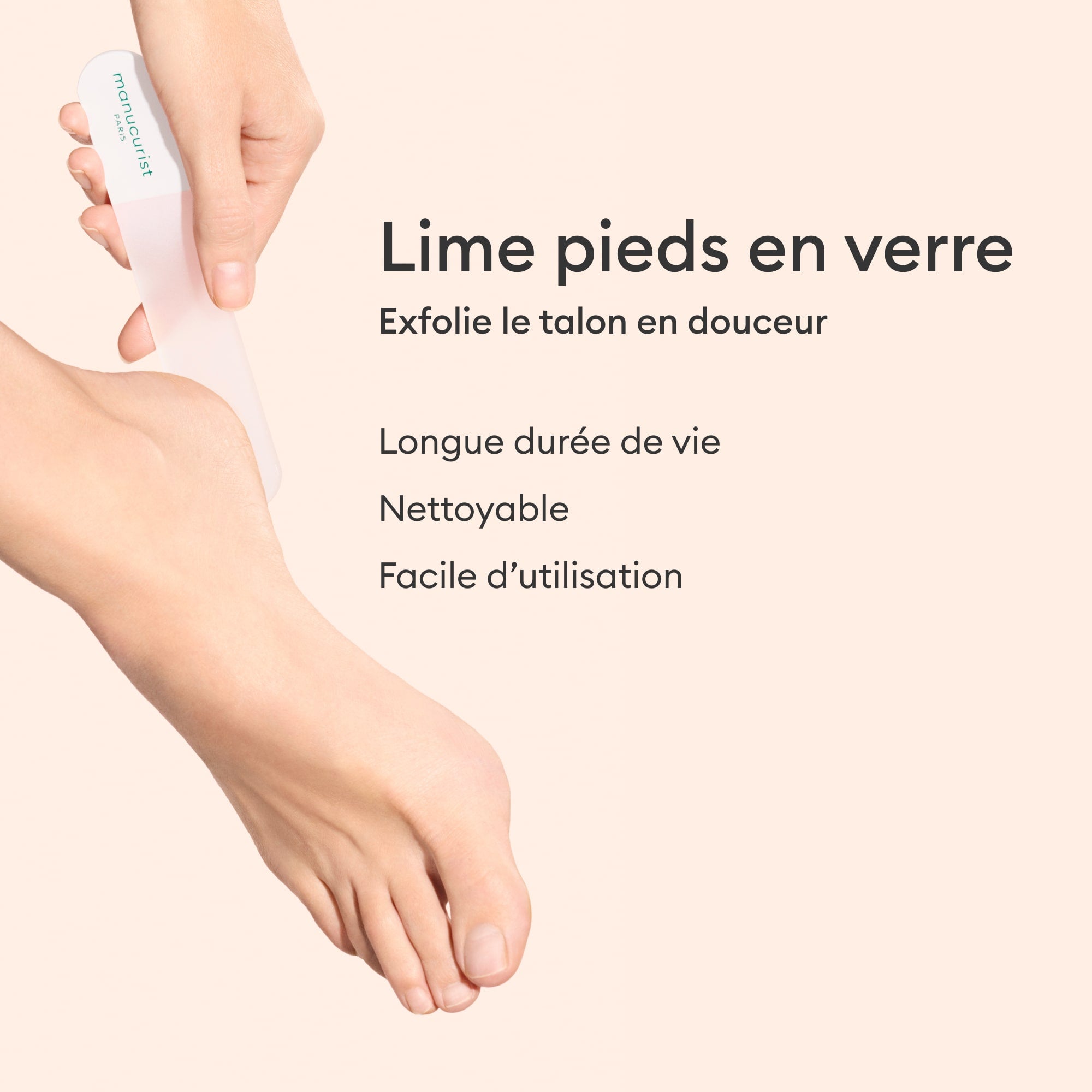 Manucurist Lime Pieds en Verre lime pédicure réutilisable