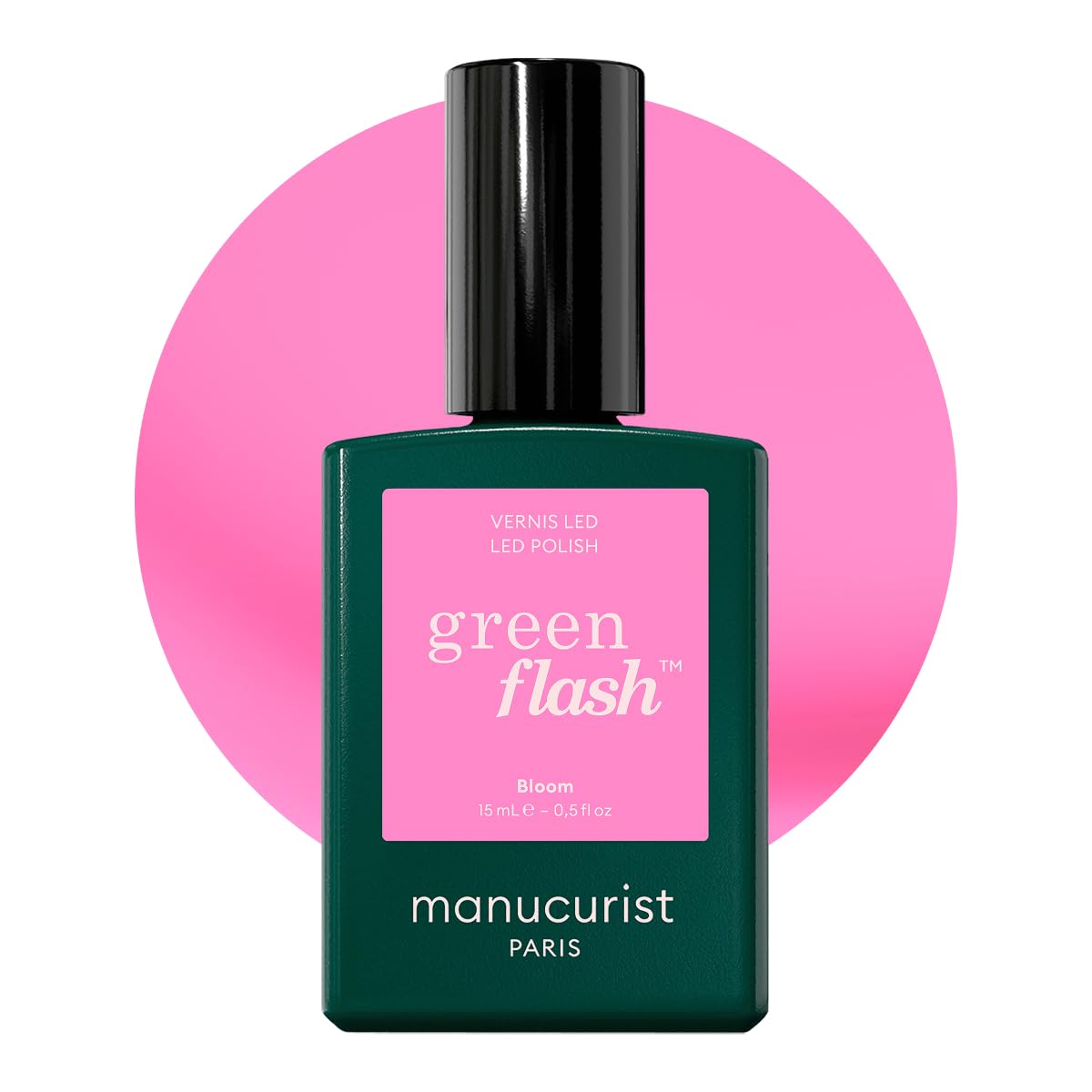 Manucurist Green Flash Bloom vernis semi-permanent 15 ml rose néon
