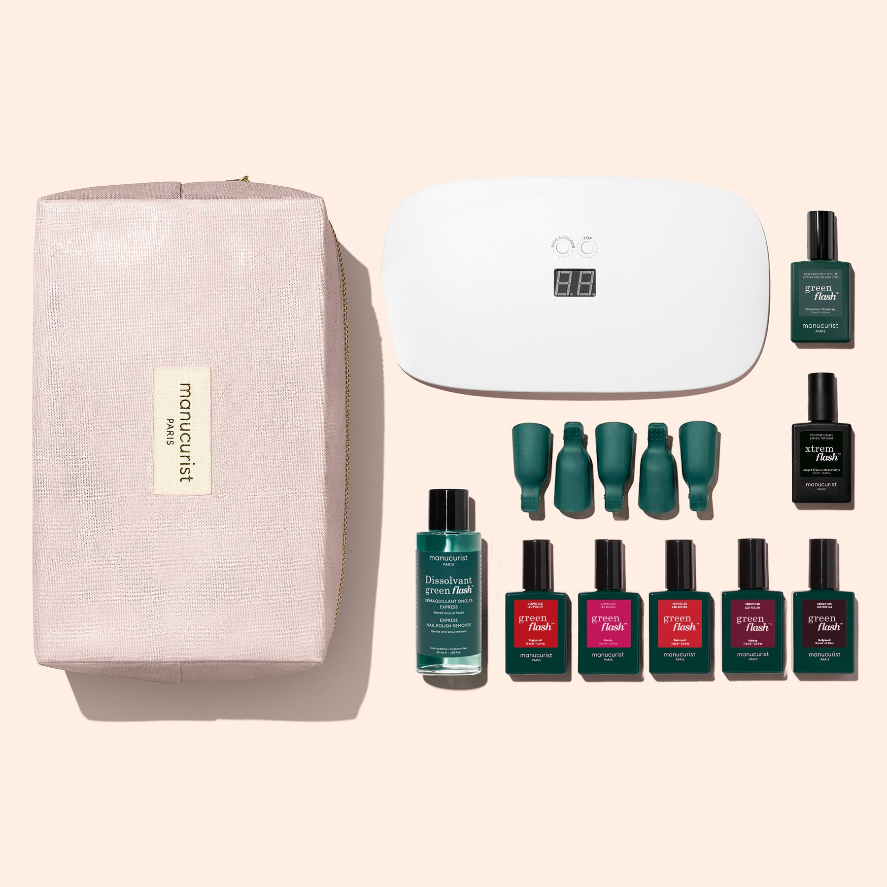 Manucurist Green Flash Super Starter Kit vernis semi-permanent 21 jours