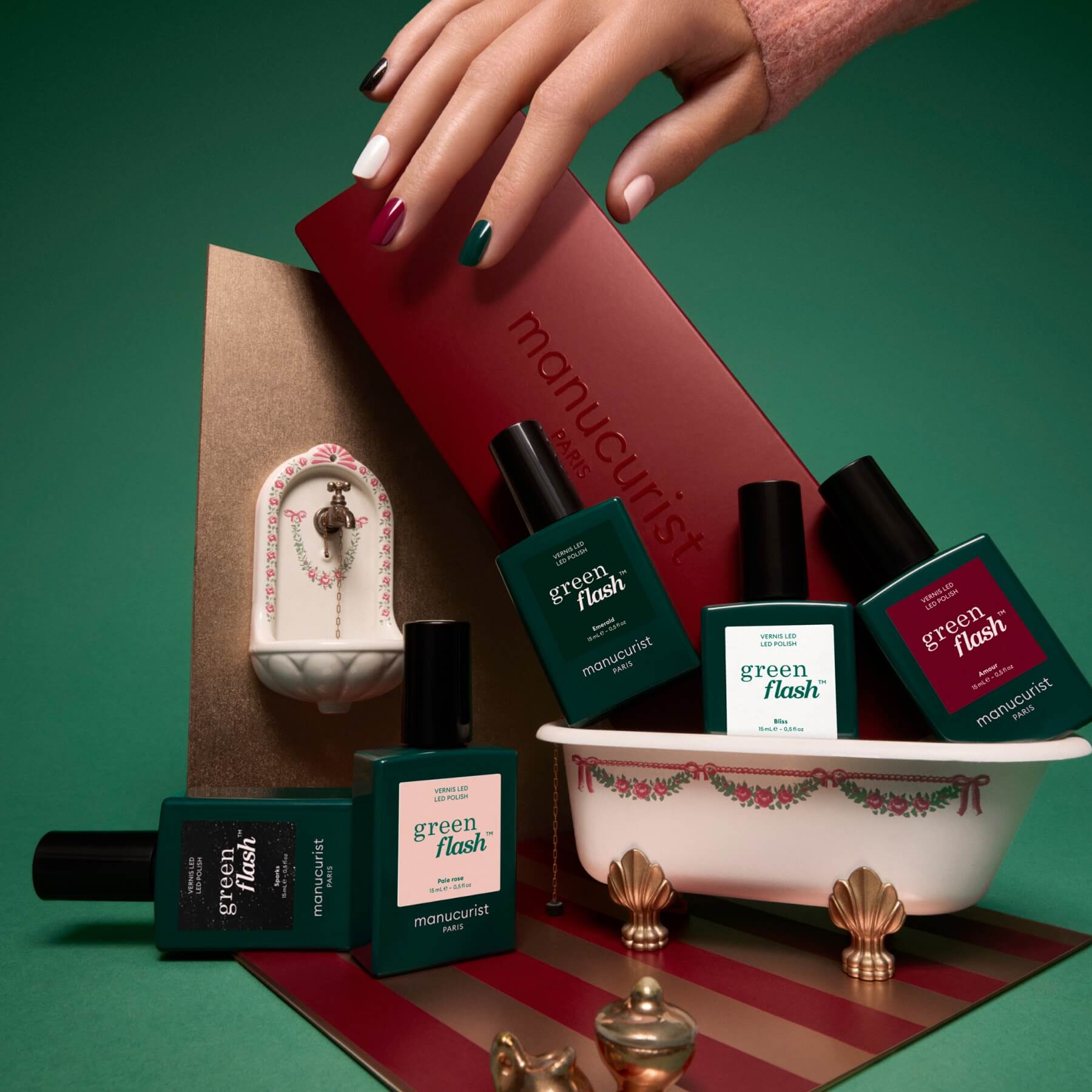 Manucurist Green Flash Rainbow vernis semi-permanent coffret