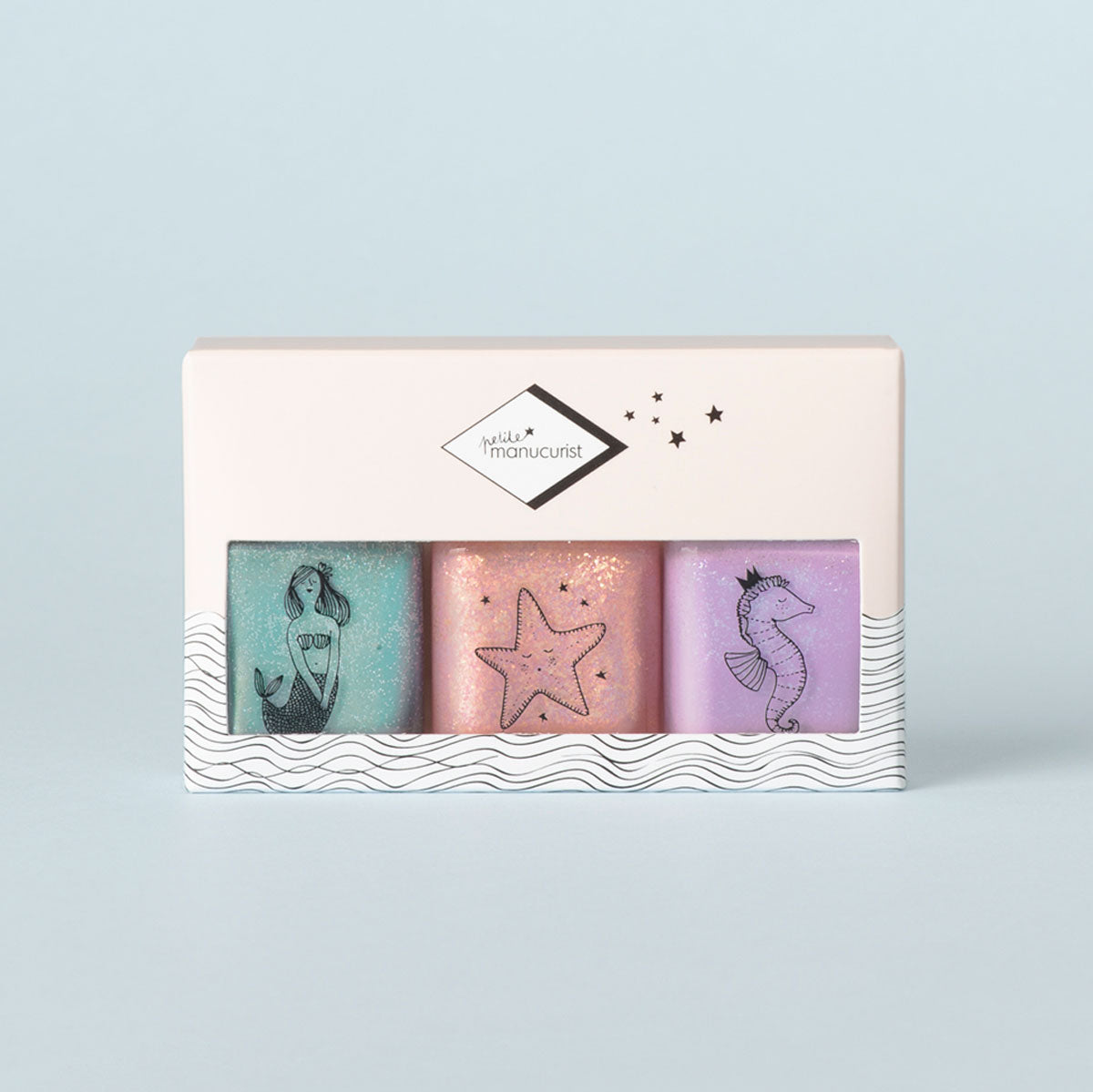 Manucurist Petite Bonnie Stella Janis vernis enfant coffret 3 pailletés