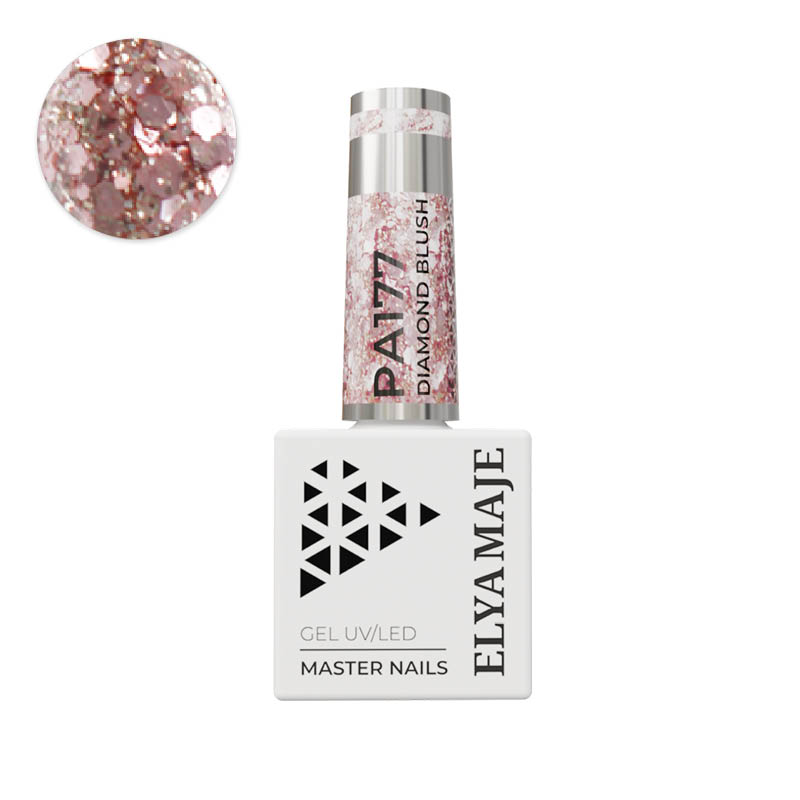 Elyamaje N° 177 Diamond Blush vernis semi-permanent nacré