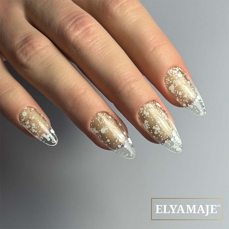 Elyamaje N°263 Snow Flake vernis semi-permanent blanc