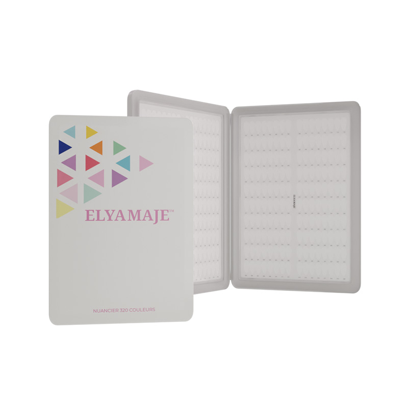 ElyaMaje Livre Nuancier 320 tips vernis carré arrondi