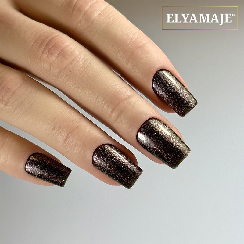 Elyamaje N°190 Dark Night vernis semi-permanent noir