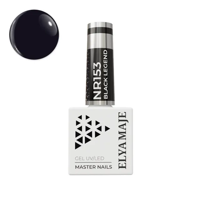 Elyamaje N°153 Black Legend Vernis Semi-Permanent Noir