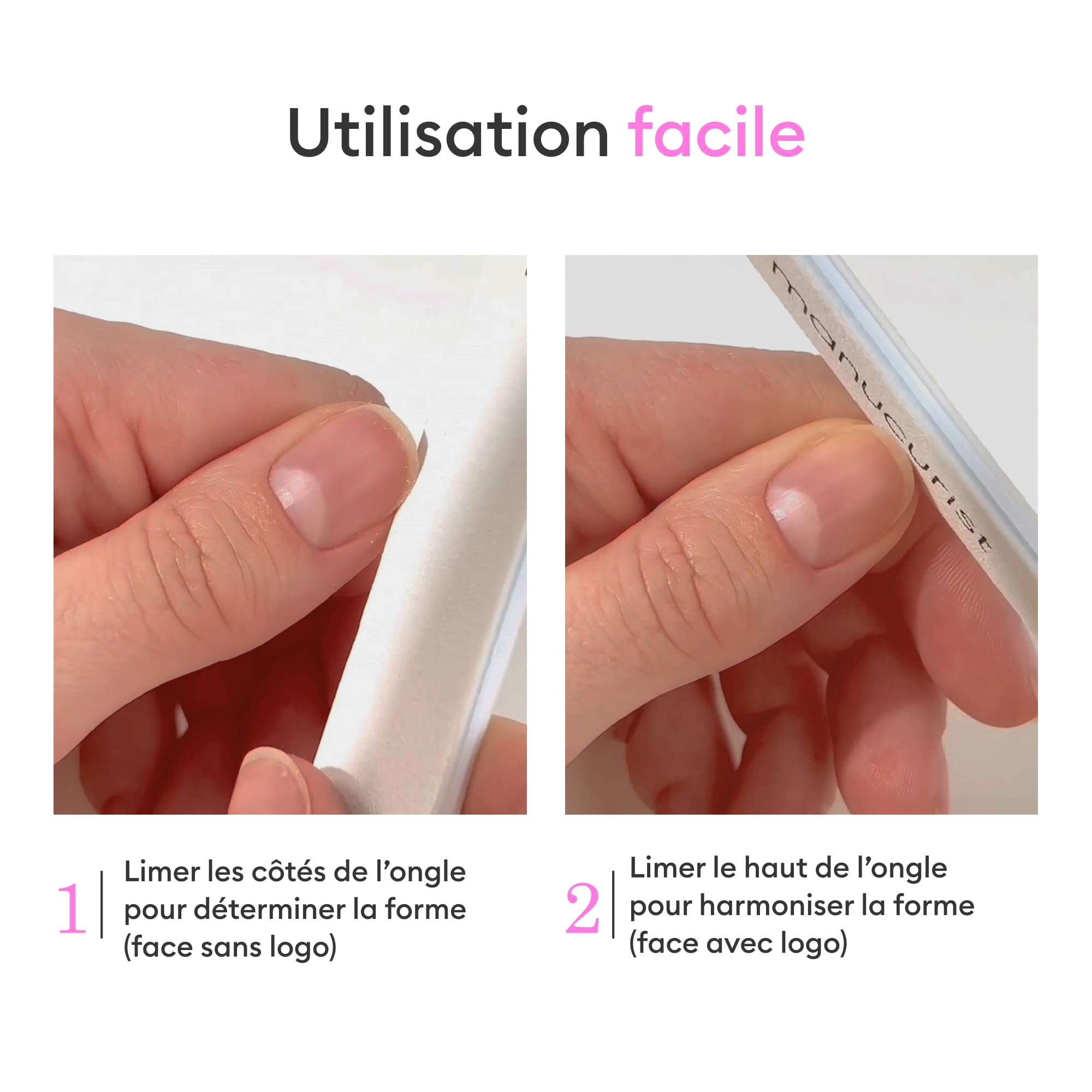 Manucurist 100/180 limes à ongles double face lot de 5