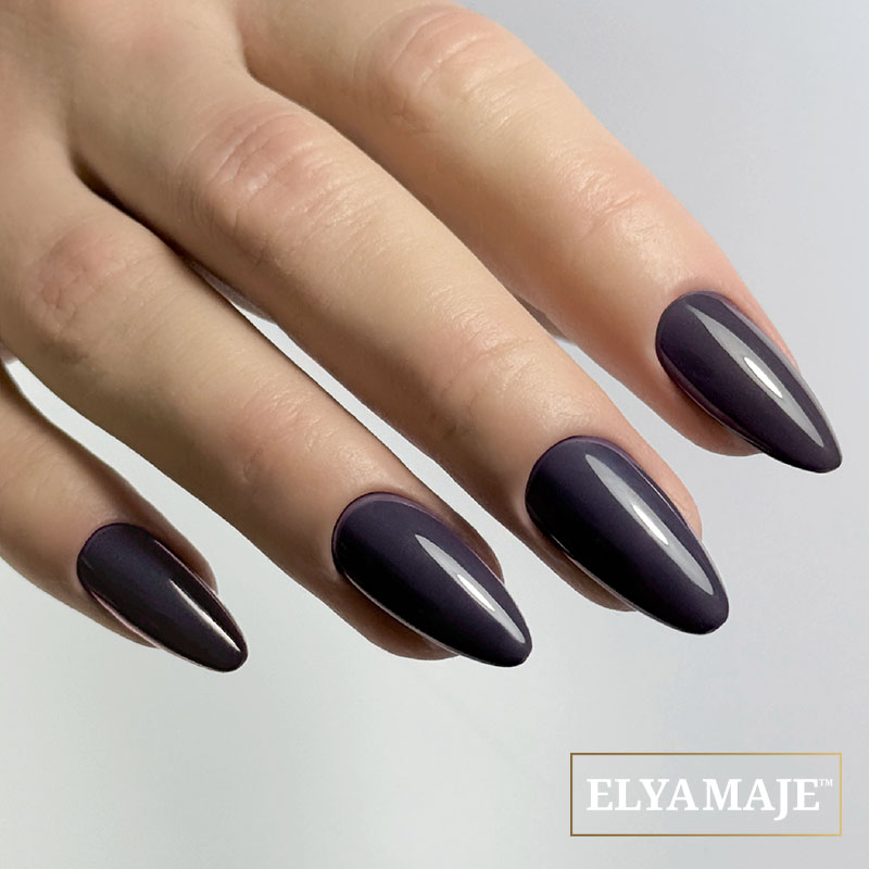 Elyamaje N°358 Prune vernis semi-permanent prune foncé