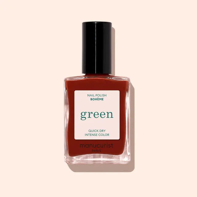 Manucurist Green Bohème vernis à ongles rouge marron opaque