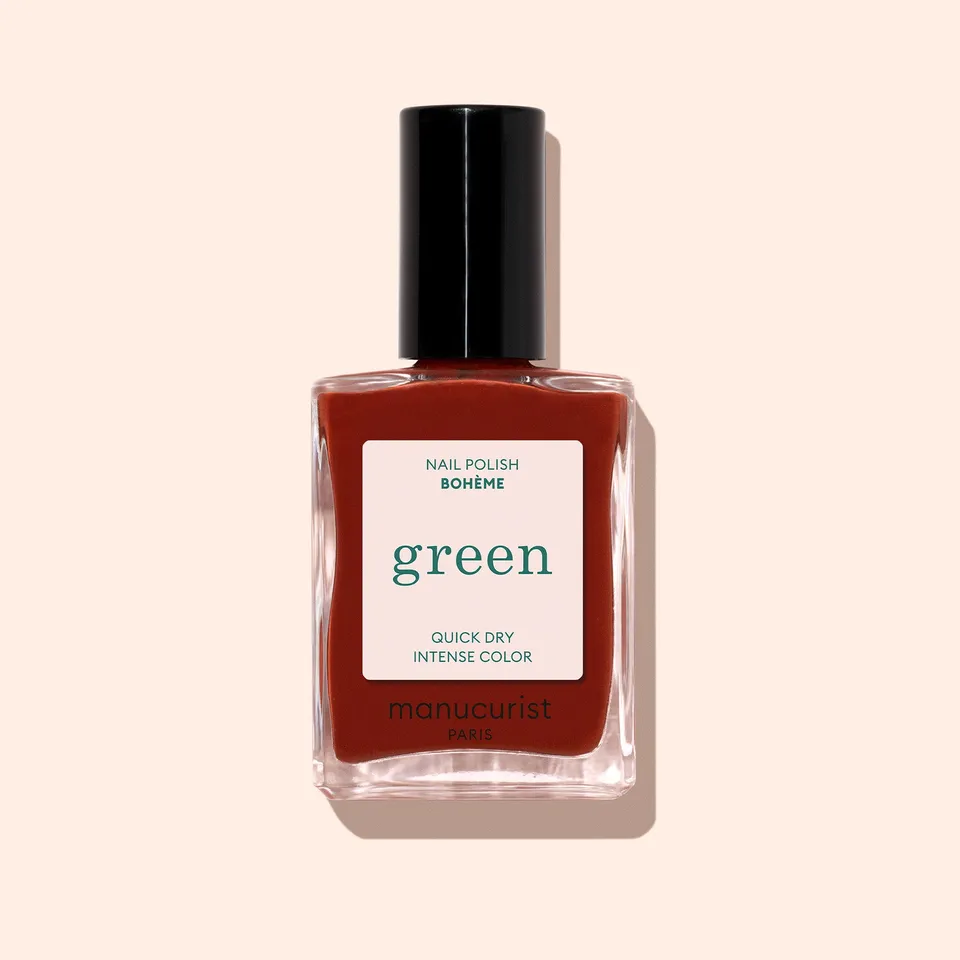 Manucurist Green Bohème vernis à ongles rouge marron opaque