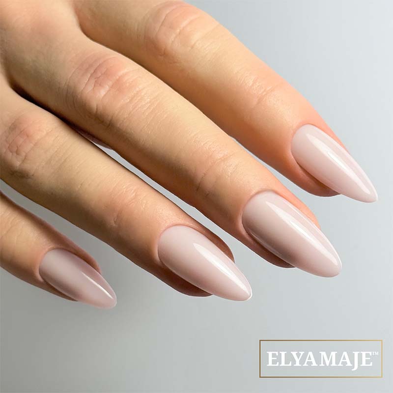 Elyamaje Top Shine Milky Pink top finition flouteur