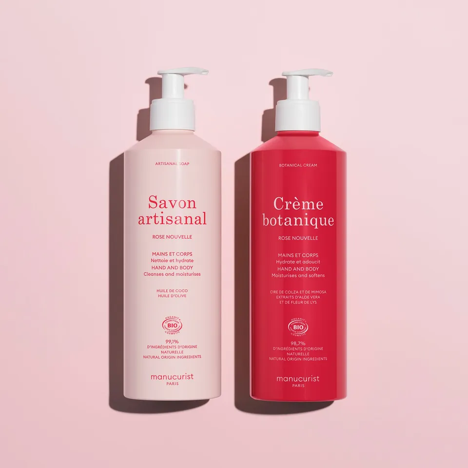 Manucurist Duo Rose Nouvelle savon + crème bio