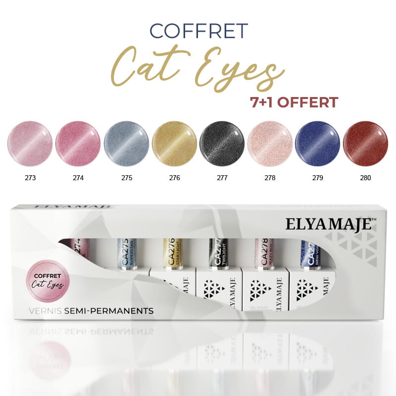 Elyamaje Coffret VSP Cat Eyes vernis semi-permanent effet aimant