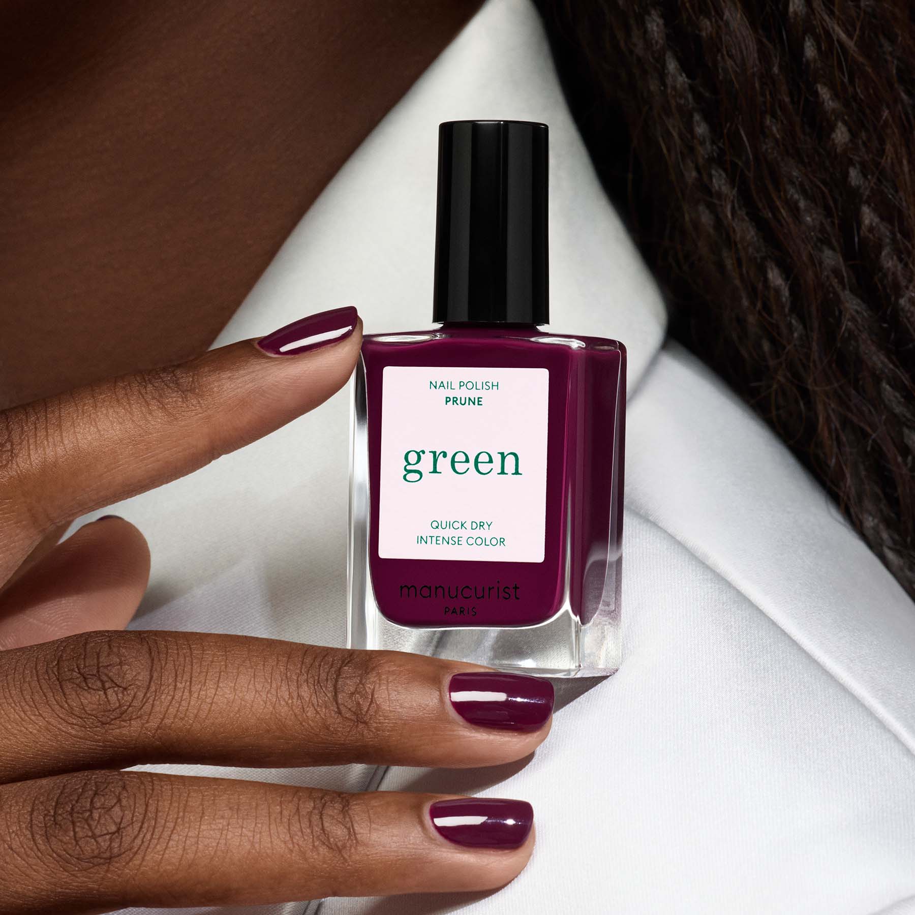 Manucurist Green Prune vernis à ongles bordeaux lie-de-vin