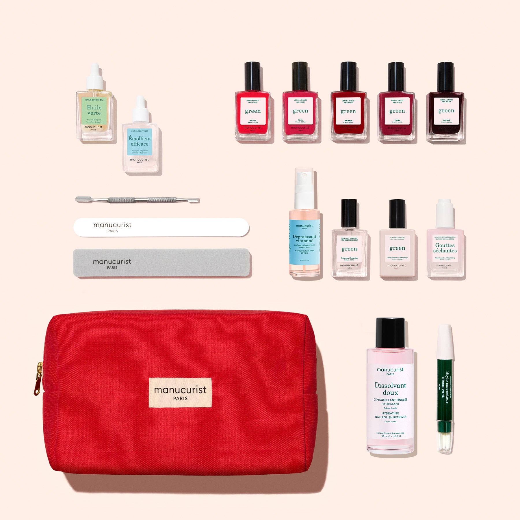 Manucurist Green Trousse Super Addict kit manucure 5 vernis