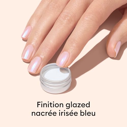 Manucurist Blue Glazed poudre nail art effet nacré