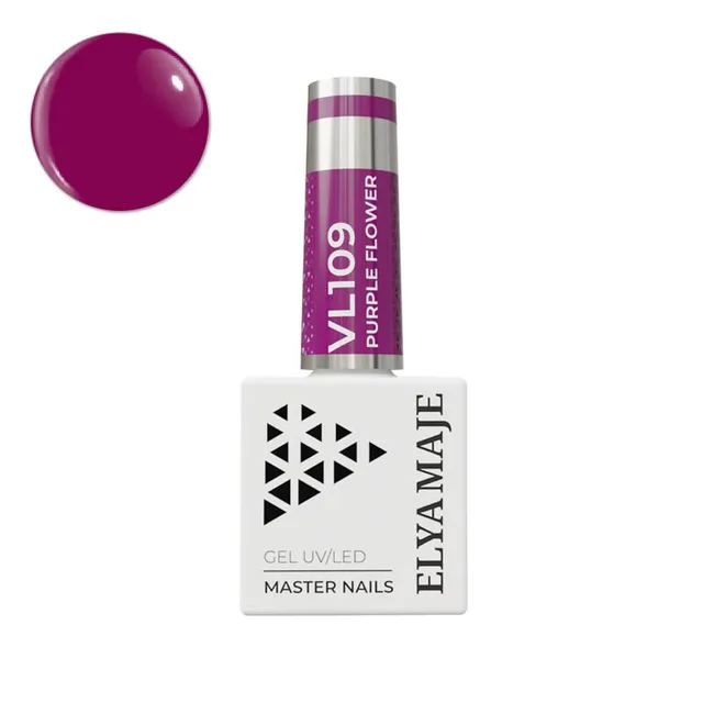 Elyamaje N°109 Purple Flowers vernis semi-permanent lilas