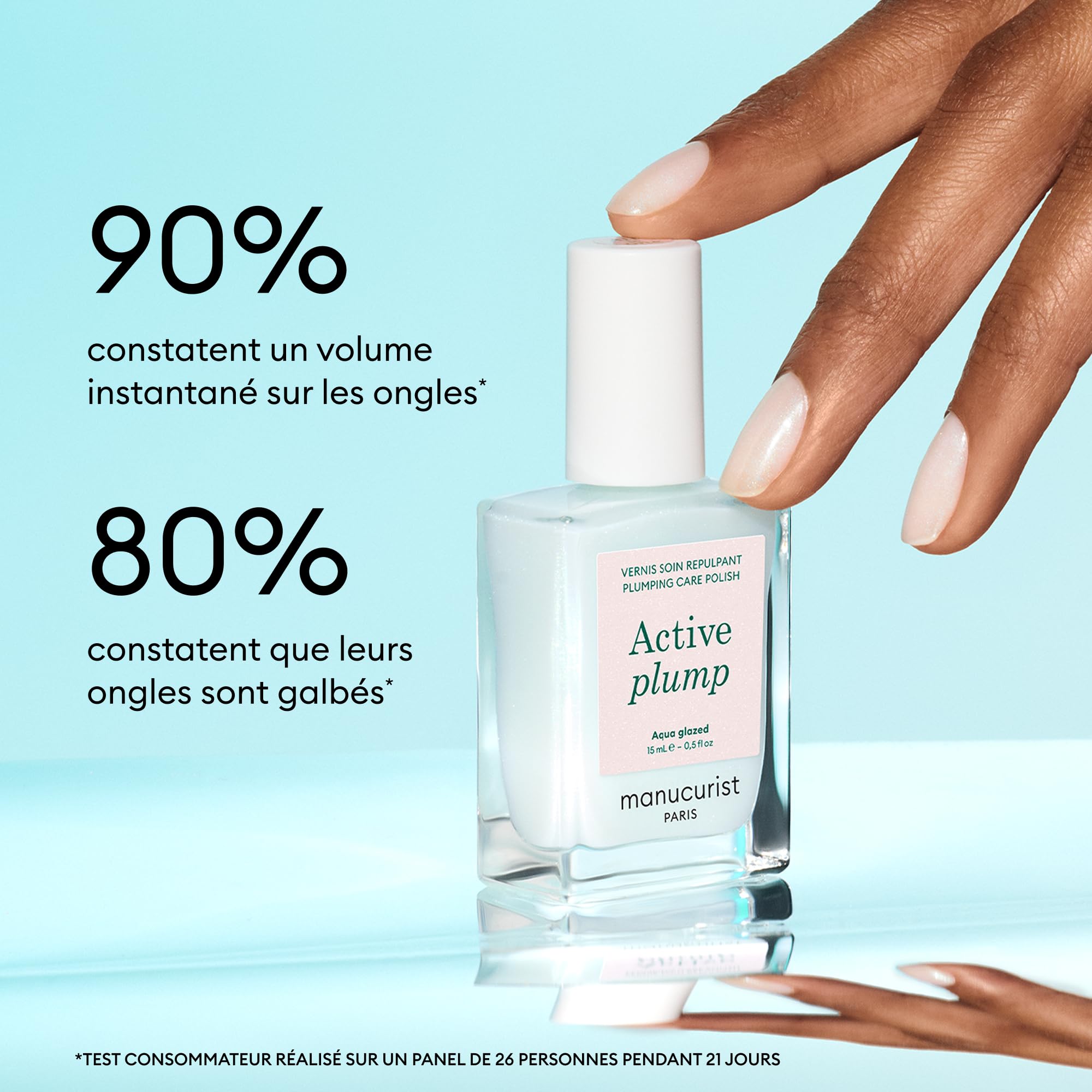 Manucurist Active Plump Aqua Glazed vernis soin 15ml